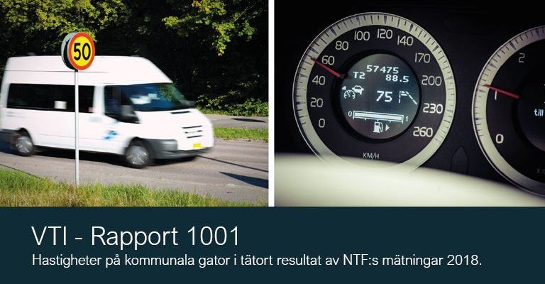 Hastigheter på kommunala gator i tätort