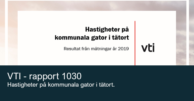 Hastighet på kommunala vägar i tätort